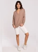 Bluza damska bez kaptura elegancka BeWear B225 1130344 M Cappuccino (5903887655880) - obraz 3