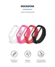 Комплект силиконовых ремешков для фитнес браслетов Xiaomi Mi Band 3/4, Silicone, Rockstar, с удобной застёжкой, на фитнес трекер и смарт часы, ArmorStandart (ARM54425) - изображение 2