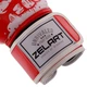 Перчатки боксерские FLEX на липучке Zelart SKULL BO-5493 (р-р 8oz, красный) - изображение 3