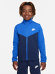 Подростковый спортивный костюм (толстовка + штаны) для мальчика Nike K Nsw Tracksuit Poly Fz Hbr FD3067-480 137-147 см Game Royal/Midnight Navy/White (0196607053249) - изображение 3