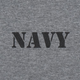 Футболка з малюнком NAVY Logo Grey Melange S - изображение 3