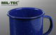 Кружка тактична Mil-Tec Емальована (ретро стиль) 350мл Синя WESTERN TRINKBEACHER EMAILLE 350ML BLAU (14609000-350) - зображення 1