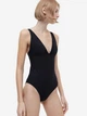Купальник слитный женский H&M 61017357 36 Черный (OS_6666000265128) - изображение 6