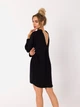 Sukienka koszulowa damska elegancka Made Of Emotion M740 S Czarna (5903887698245) - obraz 3