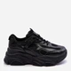 Sneakersy damskie z siatką na wysokiej platformie wysokie Agnenia 39 Czarne (5905677651577) - obraz 1