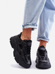 Sneakersy damskie z siatką na wysokiej platformie wysokie Agnenia 39 Czarne (5905677651577) - obraz 2