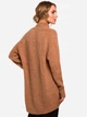 Sweter z golfem damski długi Made Of Emotion M468 S/M Camel (5903068452055) - obraz 2
