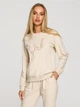 Bluza damska bez kaptura Made Of Emotion M693 2XL Jasnobeżowa (5903887672917) - obraz 1