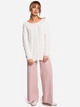 Sweter damski luźny Made Of Emotion M511 S/M Ecru (5903068466595) - obraz 3