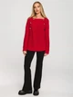 Sweter damski luźny Made Of Emotion M712 S/M Malinowy (5903887671514) - obraz 3