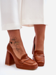 Loafersy Inna Marka Alisa 37 Camel (5905677655643) - obraz 4