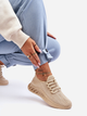 Buty sportowe damskie z siatki na platformie do kostki wsuwane Venett 36 Beżowe (5905677459500) - obraz 4