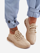 Buty sportowe damskie z siatki na platformie do kostki wsuwane Venett 36 Beżowe (5905677459500) - obraz 5