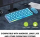 Игровая клавиатура и мышь ZIYOU LANG T60 с подсветкой (британская раскладка, голубой) - изображение 6