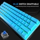 Игровая клавиатура и мышь ZIYOU LANG T60 с подсветкой (британская раскладка, голубой) - изображение 12