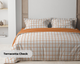 Комплект постельного белья ТЕП Двуспальный 215х180 Terracotta Check (2-01691_25217) - изображение 1