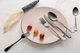 Набір столових приборів KitchenTreasures, 20 шт. чорний з візерунком з нержавіючої сталі на 4 персони (YS100201) - зображення 5