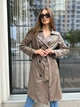 Женский плащ из эко кожи K&ML 50.1 L ( 48 ) Кофейный ( 50.1 - 02 ) - изображение 6