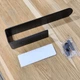 Алюминиевый держатель рулона туалетной бумаги Jingwey X3 (20 cm) Черный - изображение 9