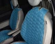 Накидки на передние сидения голубые с белой строчкой SOTA Design - изображение 7