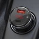 Автомобільний зарядний пристрій Baseus Digital Display PPS Dual Quick Charger Car Charger 45W With Mini Cable Type-C to Type-C 3A Black 1m (TZCCBX-C0G) - зображення 4