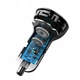 Автомобільний зарядний пристрій Baseus Digital Display PPS Dual Quick Charger Car Charger 45W With Mini Cable Type-C to Type-C 3A Black 1m (TZCCBX-C0G) - зображення 12