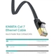 Патч-корд KINBETA Cat 7 Ethernet Cable, 3м Black - изображение 7