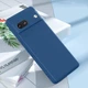 Cиликоновый чехол для Google Pixel 7a (с микрофиброй внутри) синий - изображение 1
