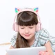 Накладные беспроводные наушники Hoco W39 Cat ear с кошачьими ушками Pink - изображение 4
