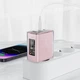 Зарядное устройство СЗУ ACEFAST A45 Sparkling series PD65W GaN (2*USB-C+USB-A) charger Cherry blossom - изображение 3