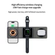 Беспроводное зарядное док-станция‌ Qi 3in1 Foldable Magnetic Wireless Charger XYJ X8 Phone Apple Watch AirPods - изображение 4