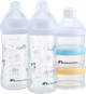 Набор для кормления Bebe Confort Emotion Physio Urban Garden Бутылочка с диспенсером 270 мл х 2 шт Белый (3102209180) - изображение 1