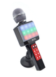 Дитячий бездротовий мікрофон караоке з LED підсвічуванням WSTER WS-1828U з Bluetooth колонкою 5Вт та функцією зміни голосу Чорний із сріблястим - зображення 11