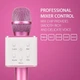 Беспроводной караоке микрофон Bluetooth UTM Q7s PRO стерео с функцией эхо, USB, кейс Розовый - изображение 4
