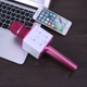 Беспроводной караоке микрофон Bluetooth UTM Q7s PRO стерео с функцией эхо, USB, кейс Розовый - изображение 8