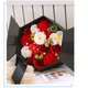 Подарунковий набір мила букет із троянд у чорній коробці Love Light Rose Flower оригінальний подарунок дівчині з мильних троянд - зображення 6