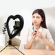 Кільцева лампа світлодіодна у формі серця M-Light Heart Led 26см з тримачем телефону, для селфі та блогерів, USB - зображення 7