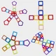 Магнитный конструктор Mag Block Magic Magnet 3D из пластиковых фигур в коробке 36 деталей для детского творчества - изображение 5