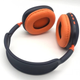 Повнорозмірні бездротові навушники Sound One P9-PRO Bluetooth гарнітура з MP3 плеєром, FM радіо, AUX, вбудований мікрофон, microSD Blue-Orange - зображення 3