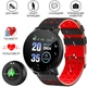 Смарт часы Smart Watch 119 Plus-фитнес браслет с тонометром, пульсометром и шагомером-умные часы наручные-фитнес трекер Черно-Красный - изображение 1