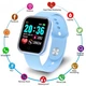Смарт часы Smart watch SWY68S умный браслет с функциями фитнес трекера, влагозащитой, пульсометром и шагомером Голубой - изображение 3