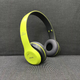 Беспроводные наушники Bluetooth Wireless Headset MDR P47 Black Гарнитура для ПК, телефона с микрофоном -microSD, FM Green - изображение 7