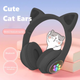 Наушники c кошачьими ушками CAT BL 4.2 c RGB подсветкой и MP3 плеером MicroSD, FM Черные - изображение 6