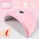 Лампа для сушки ногтей маникюра и педикюра Beauty Nail Led Lamp 258FD компактная с UV светом для полимеризации гель лаков на 36w - изображение 1