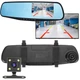 Автомобильный видеорегистратор зеркало BaсkView DVR L711 Full HD с фронтальной и камерой заднего вида + Карта памяти 32Гб - изображение 2