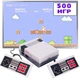 Портативная игровая ретро приставка консоль с двумя джойстиками NES Game 500 встроенных игр - изображение 1