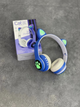 Полноразмерные наушники беспроводные Cat Headset M23 Bluetooth с RGB подсветкой и кошачьими ушками Hi-Fi Stereo Синие Blue - изображение 6