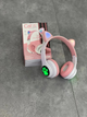 Повнорозмірні бездротові навушники Cat Headset M23 Bluetooth з RGB підсвічуванням і котячими вушками Hi-Fi Stereo Pink - зображення 8
