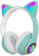 Бездротові Bluetooth навушники з вушками CATEAR BT5 з RGB підсвічуванням, вологозахищені, повнорозмірні Green - зображення 3