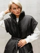 Жилет женский теплый пуховый удлиненный на молнии с поясом Seventeen 2XL-3XL Черный 2088.5478 - изображение 5